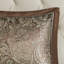 Literie 12 pièces pour lit double, bleu / brun, avec draps en coton doux et édredon, lit élégant à motif cachemire, draps en édredon, ambiance moderne