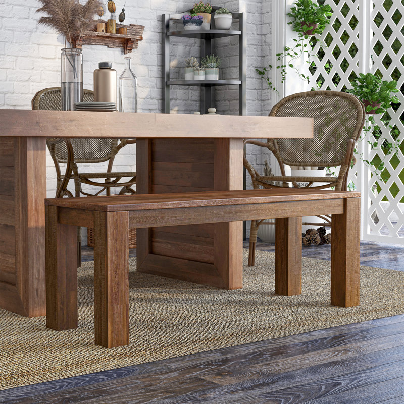 Adamarie Solid Wood Bench