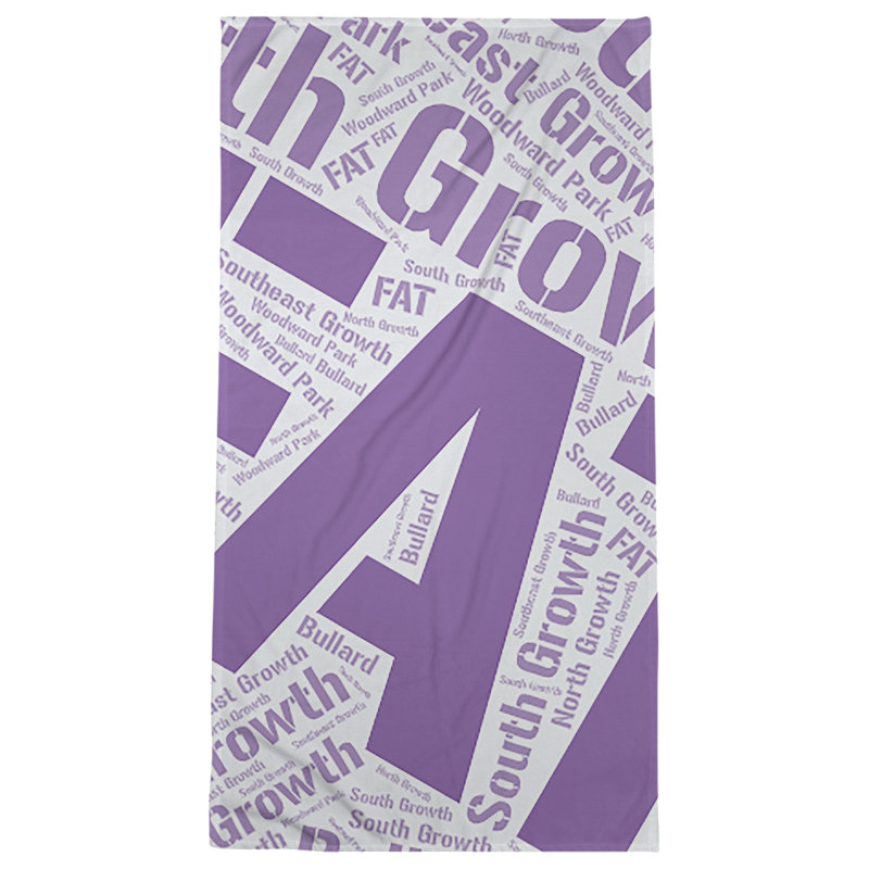Bath Towel, Purple, Microfiber, Fresno