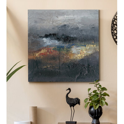 «Mountains in the Mist III», reproduction sur toile tendue