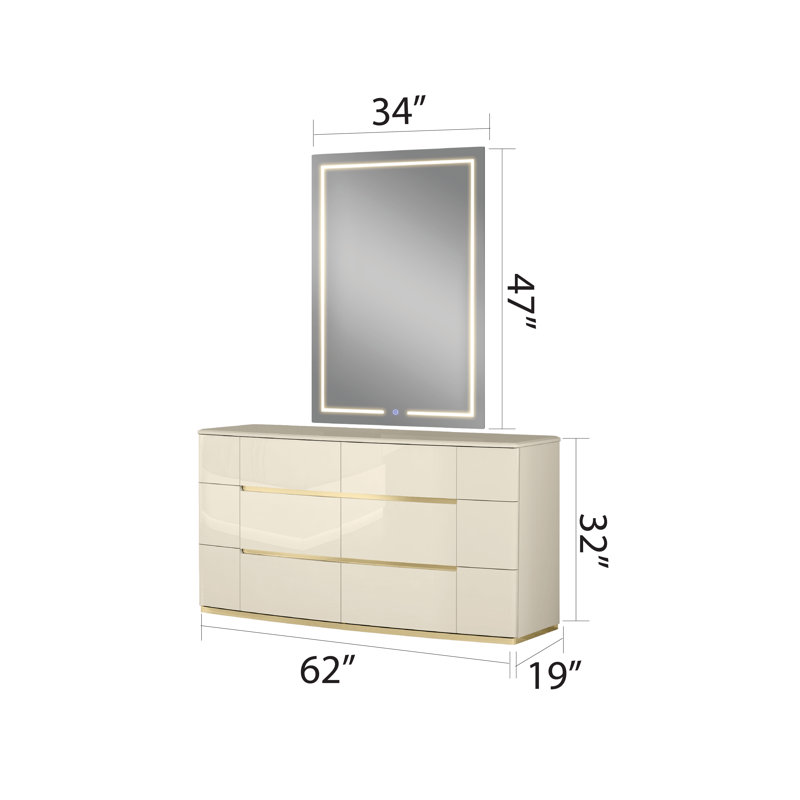 Miroir mural Dereece