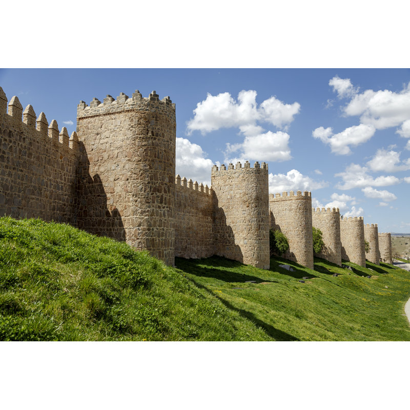 City Walls Of Avila by KarSol - Wrapped Canvas Print, 81cm H x 122cm W
