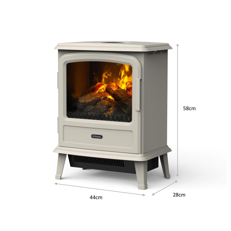 Dimplex Evandale Pebble Optimyst Water Vapour Technology Electric Stove Fire, Grey, 44cm W ,  Pebble Grey