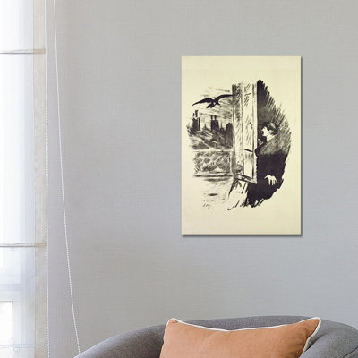 Illustration I For "The Raven" By Edgar Allan Poe, 1875 by Edouard Manet - 1 Piece Wrapped Canvas Painting