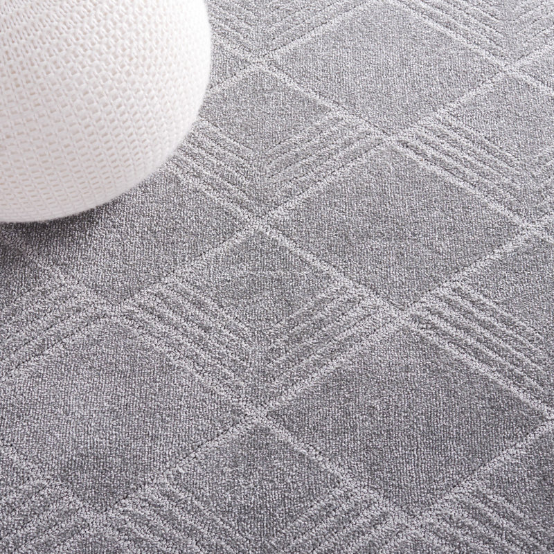 Brandonray Pattern And Solid Performance Geometric Rug, Rectangle 5'3" x 7'6"