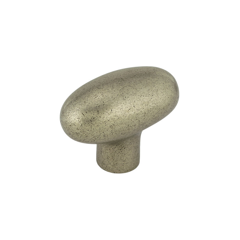 Poignée ovale Inspiration, Bronze étain, H 0,8 po x L 1,5625 po x l 0,7812 po