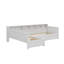 Structure de lit de jour simple en L en forme de L pour deux personnes, avec 3 tiroirs de rangement et une bibliothèque, lit d'angle pour la chambre à coucher-2093055361
