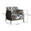 Fauteuil d'appoint en tissu rétro