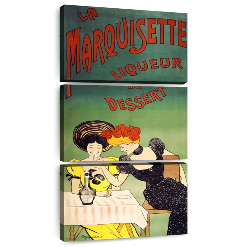 La Marquisette, liqueur de dessert 1903, H 32 po x l 15 po