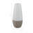 Modern Two-Tone Table Vase For Living Room - Decorative Tall Flower Vase for Tabletops, Office, Bedside, or Home Decor-431079807-431079800
