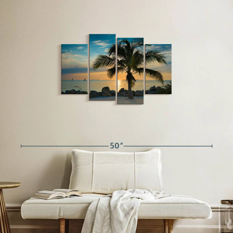 Gillard Key West Sunset Palm, 22" H x 36" W