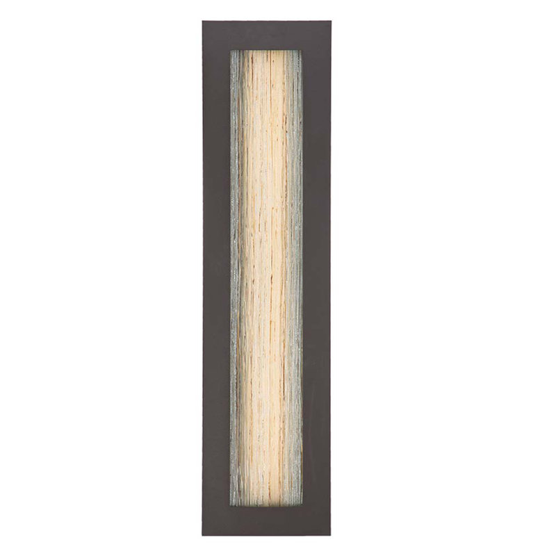 Bronze Art Glass Dimmable LED Wall Sconce - 18" H x 7" W