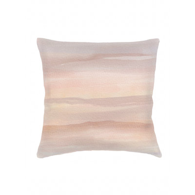 Coussin en lin rose chaud 26x26