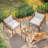 2-Person Outdoor Patio Conversation Set With Cushions, Modern 3-Piece Bistro Set