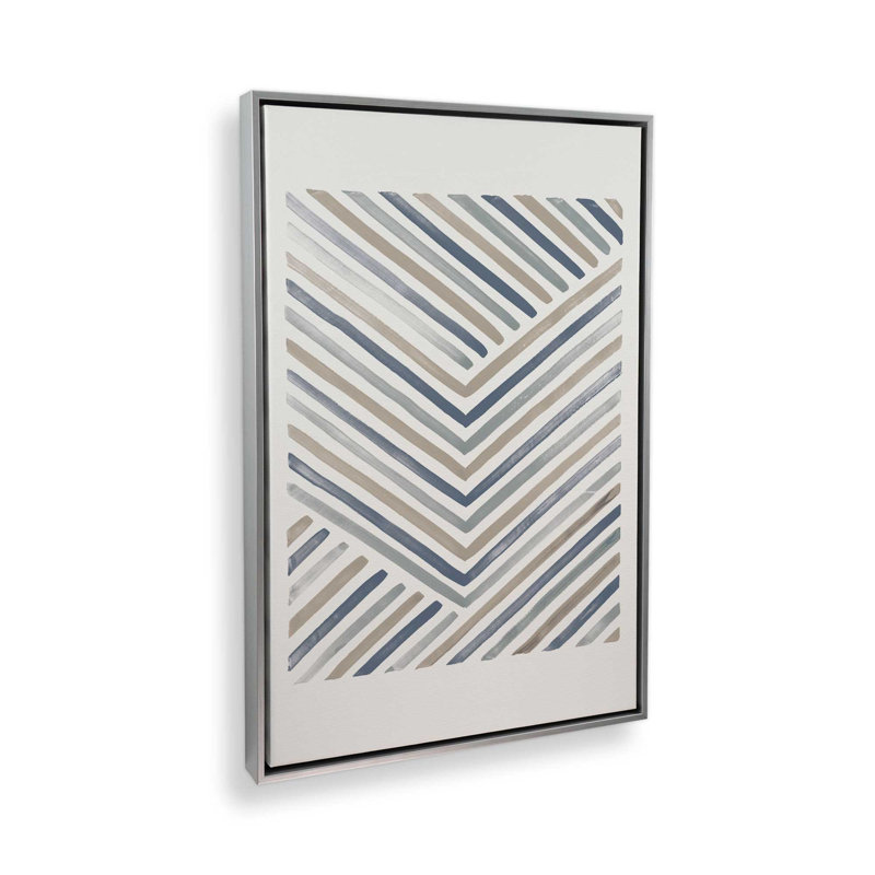 Linear Visions IV Canvas Print, Polished Chrome, 18.75" H x 12.75" W