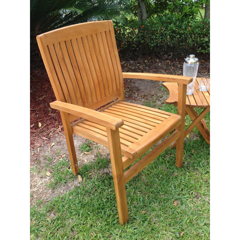 Greg Outdoor Teak Dining Armchair