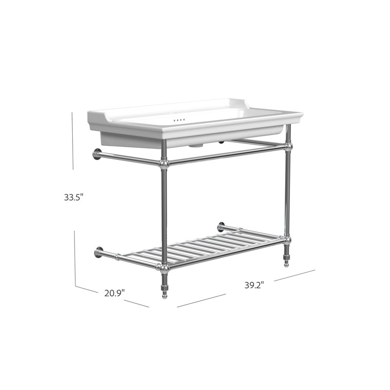 Valarte 39.2'' L Bathroom Sink, Single