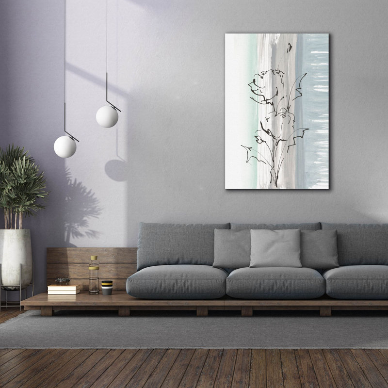 Toile épique Graffiti «Laidback Flowers 1» par Chris Paschke, 40 po x 60 po