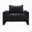 Fauteuil surdimensionné rembourré en chenille avec accoudoirs larges-651044840