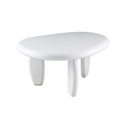 Table de bout blanche ultrabrillante