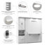 Lit escamotable avec bureau et armoire de rangement Oneybrook-90471447
