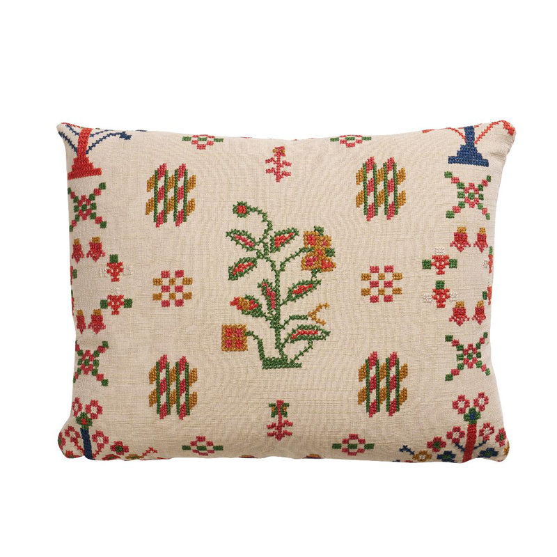 Fairview Pillow Cover & Insert, Rectangle 12"H x 16"W, Tan