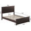 Lit plateforme en bois massif francoise avec pied de lit assorti Francoise-1111206087-1111206085