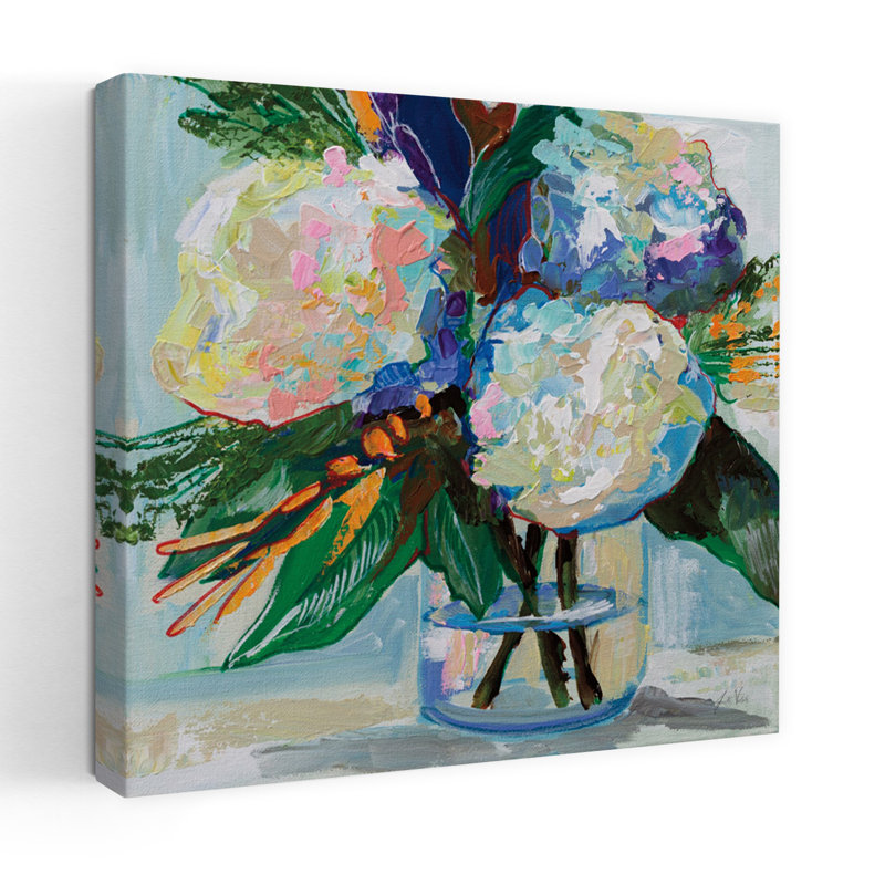 Courtesy, fleur d'hortensia contemporaine, H 18 po x l 18 po