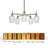 5-Light Wagon Wheel Shaded Chandelier-1324992069