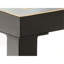 Table basse industrielle carrée - structure en acier noir mat 27,6 po et plateau en verre doré-129705146