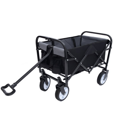 Minimeetall Multi-Use Bag,Collapsible Foldable Wagon Cart Beach Wagon Heavy Duty Utility Cart Utility Wagon Grocery Cart For For Camping 3Pcs Plastic Liner Bag /Cover , Green