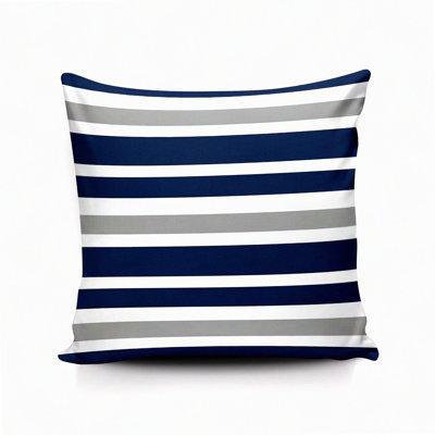 StripeLux Home Decor Pillow Cover - Patterned Throw Pillow for Sofa, Car, Office - Double Sided Design