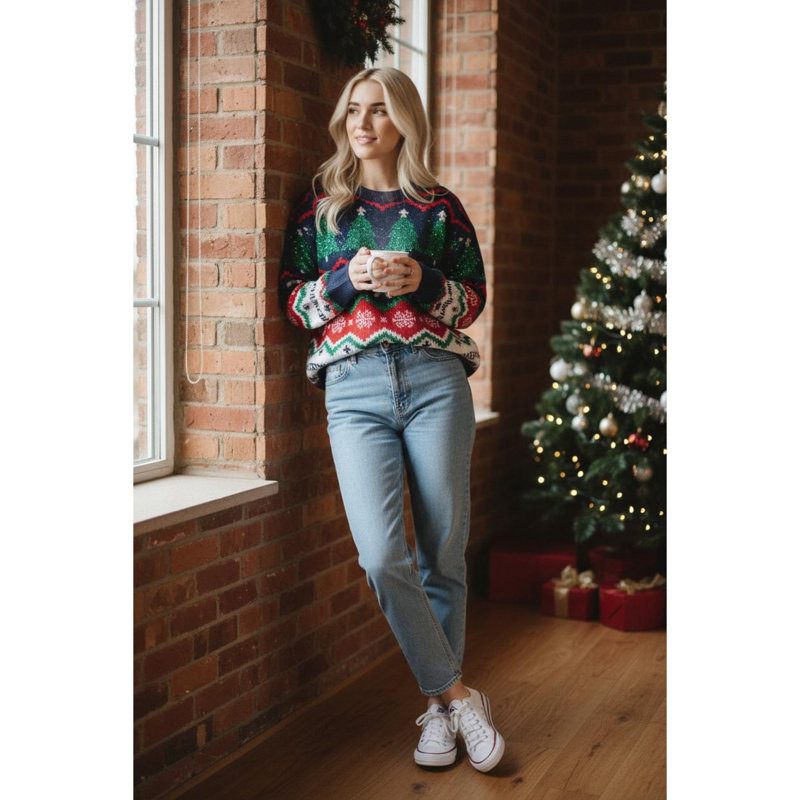 Christmas Fun Trees Jumper, Large