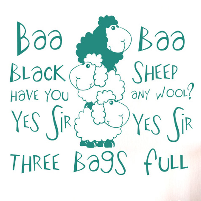 Wall Decal, Aqua Green