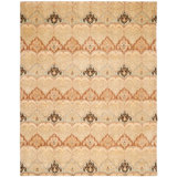 Asian Fusion Yassin Hand-Knotted Wool Beige/Brown/Ivory Area Rug