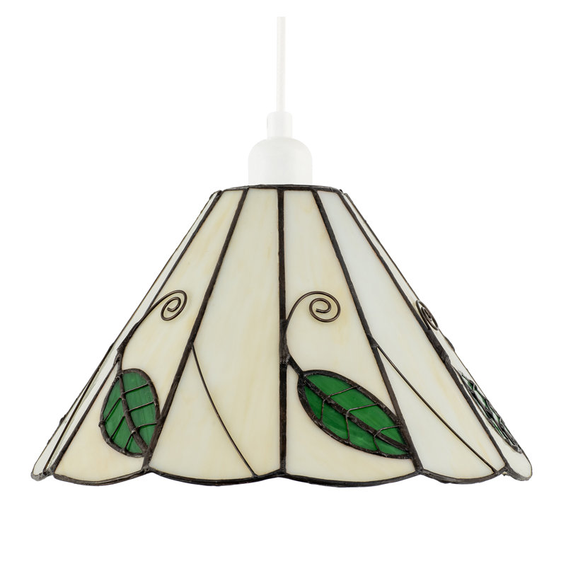 15cm H Glass Empire Pendant Shade ( No Direct Attachment Method ) in Green