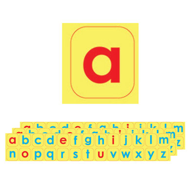 Lettres minuscules en mousse magnétique prédécoupées