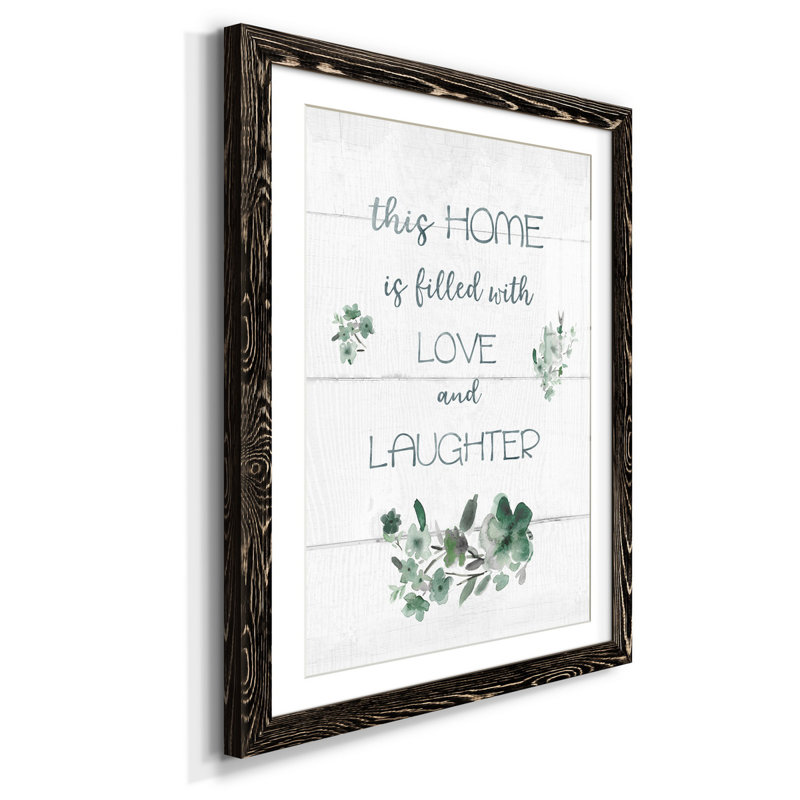 This Home - Cadre photo, impression d'art textuel sur papier, H 44 po x l 31 po x P 1 po, Noir