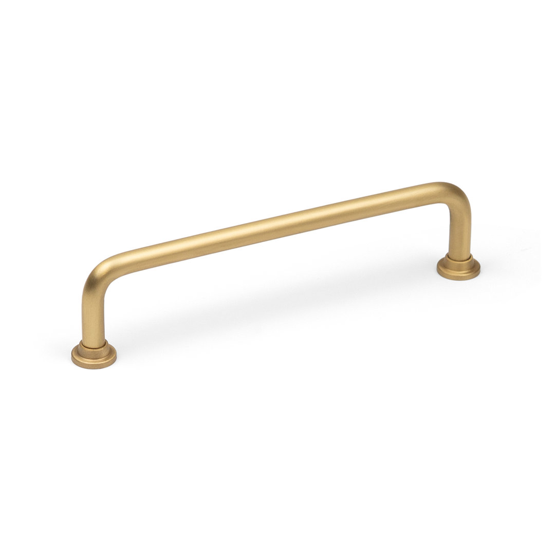 Satin Brass Slim Pipe Handles