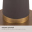 Clemence 11-in Red dimmable LED Table Lamp-110901801