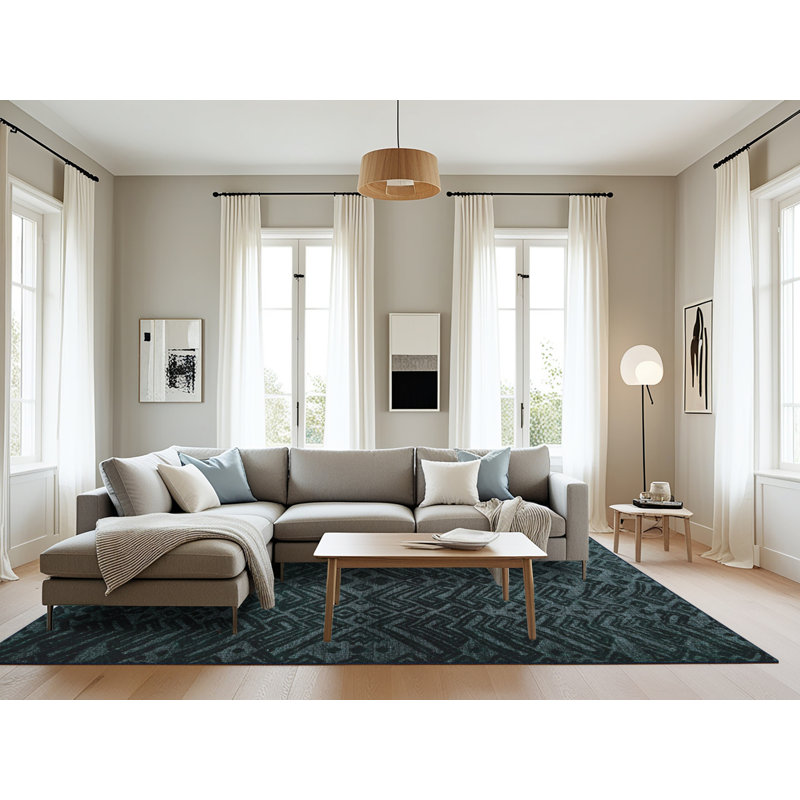 Tapis abstrait moderne 4650, Rectangle 8 pi x 12 pi