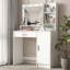 Vanity Desk With Mirror & Light-992571247