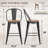 High Back Metal Counter And Bar Stools-956284350-956284345