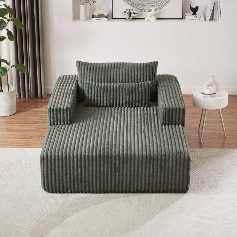 Canapé confortable Cazares pour la détente et le style, rehaussant la décoration intérieure, Vert d’armée