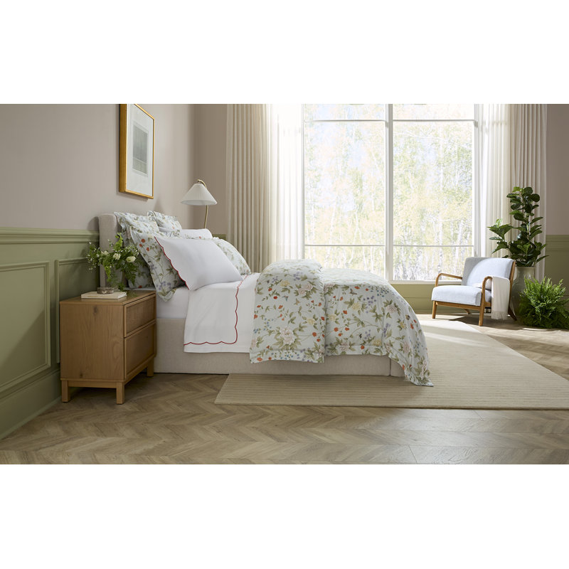 Luoyang Garden Floral Cotton Pillow Sham, Standard