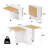 Folding Dining Table With Drawers and Cabinets-470981296