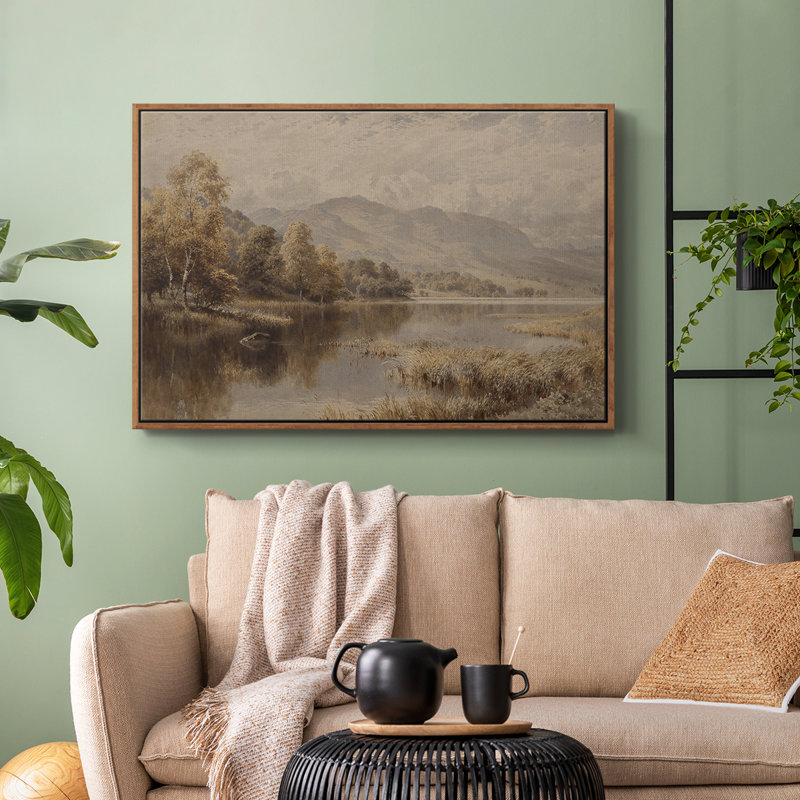 "Vintage Landscape-DCLI" sur toile, Noyer, H 25 po x l 37 po