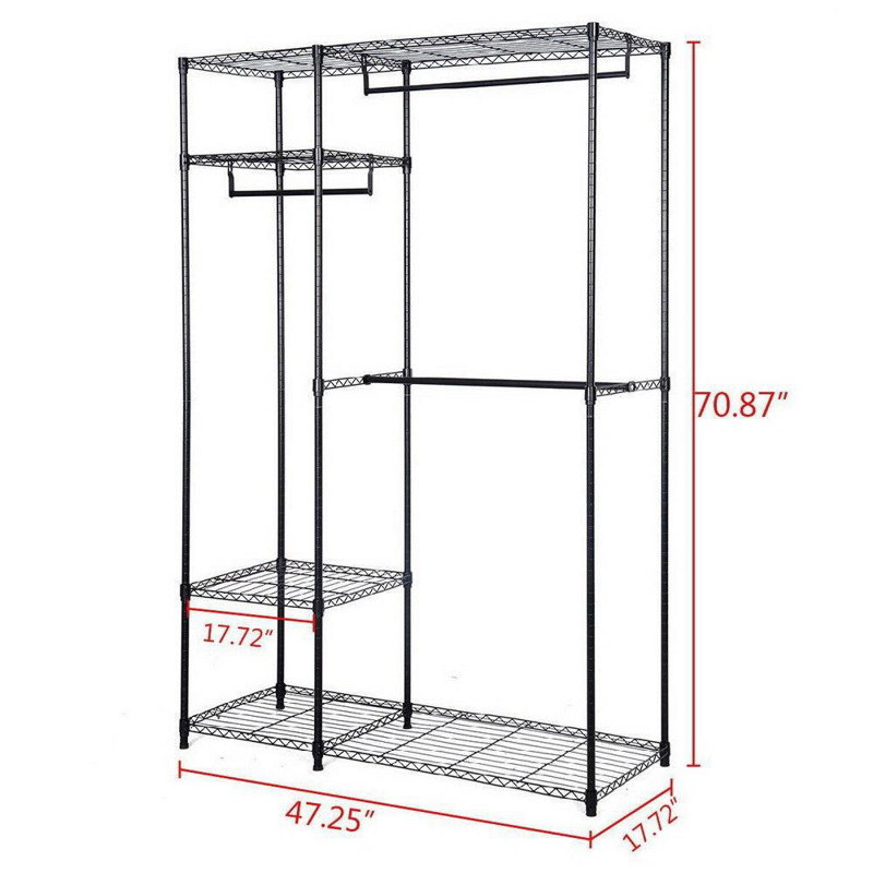 Riggle 47'' Steel Clothing Rack