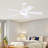 52" Modern 5-blade Ceiling Fans With Lights And Remote-1060924660