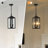 16" 2-Light Outdoor Pendant Light, Porch Hanging Light, Patio Hanging Light